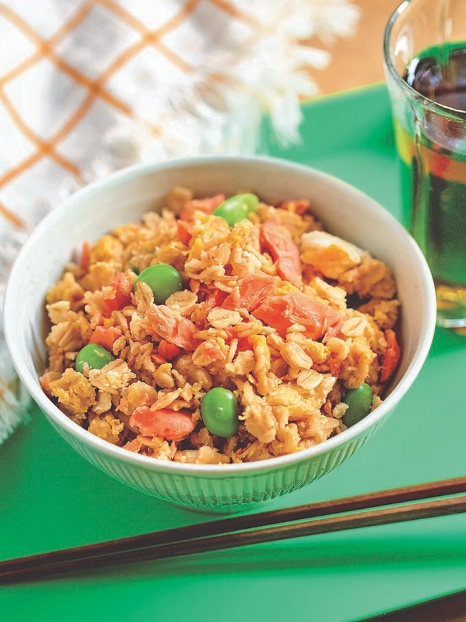 鮭と卵そぼろの混ぜご飯