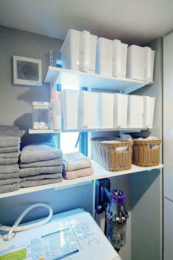 洗濯機とタオルなど