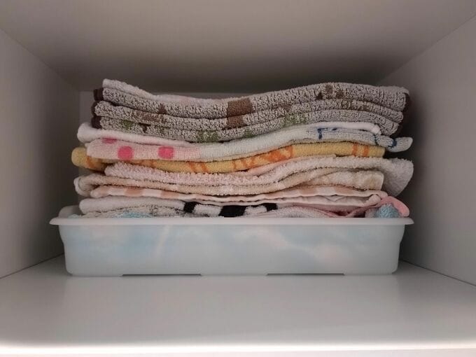 ぎゅうぎゅうのタオル