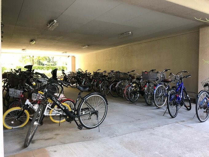 管理が行き届いていない駐輪所