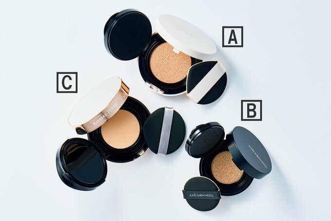 キスミー フェルム クッションワンダーラストSP/セザンヌ シフォンフィットクッションファンデーション/ジョンセンムル エッセンシャル スキン ヌーダー クッション ミニ