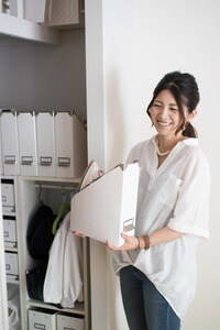 仕事関連のものをしまう空間に