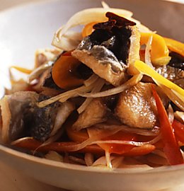 アジの南蛮漬け風サラダ