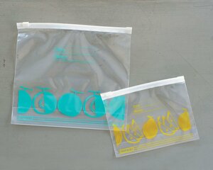 冷凍室がすっきり見える白いジッパーがうれしい