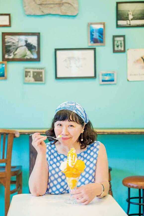 マンゴーパフェと枝元さん