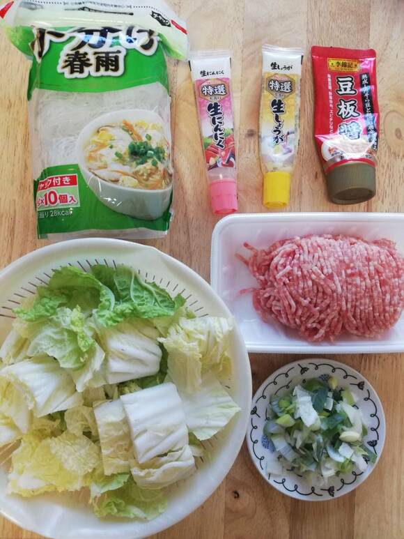 はるさめやお肉など