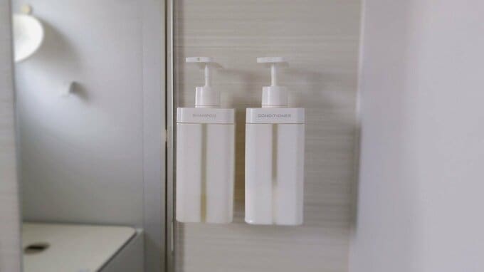 シャンプー&コンディショナーのボトルもお気に入りです