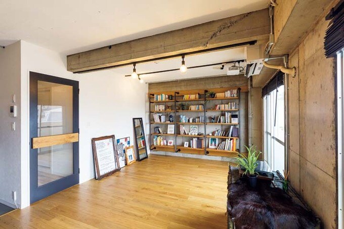 塗装したLDK天井