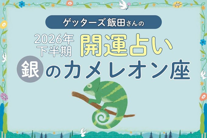 2026年下半期銀のカメレオン座のイラスト