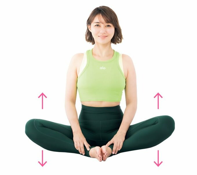 足裏をつけて座る