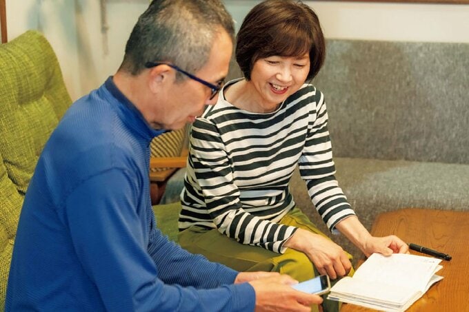 夫婦で情報共有する井田さん