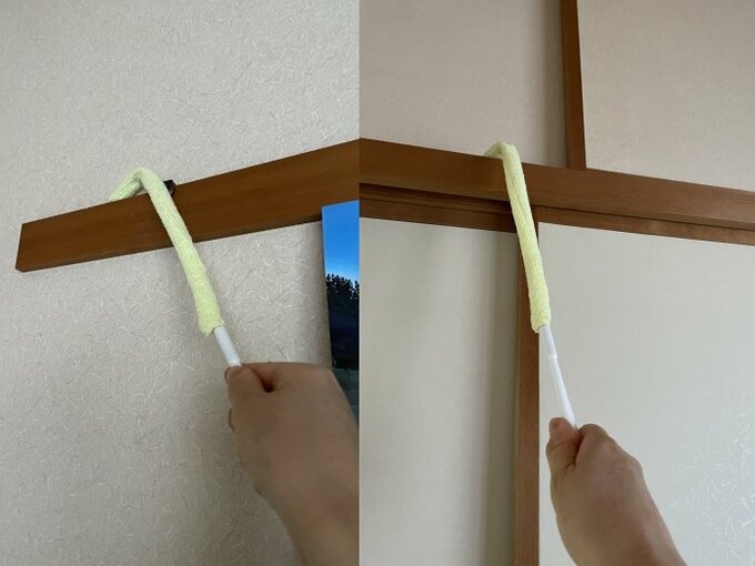 建具にお掃除スティック