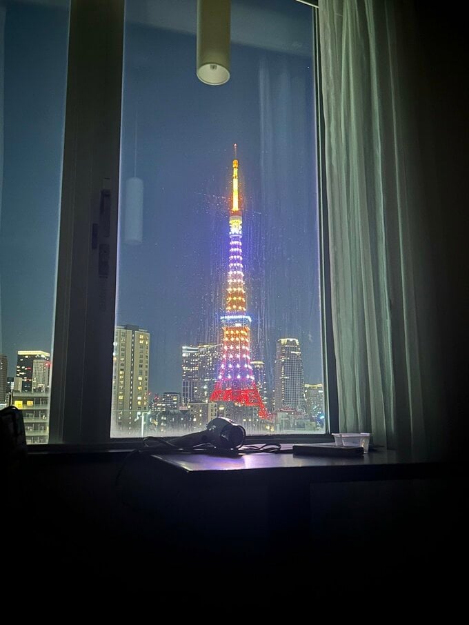 ライトアップされた東京タワー