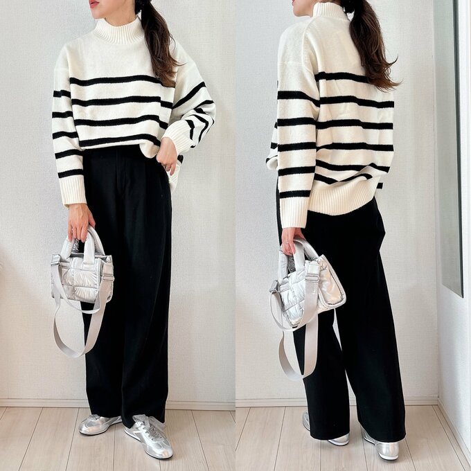 ワイドパンツ合わせ