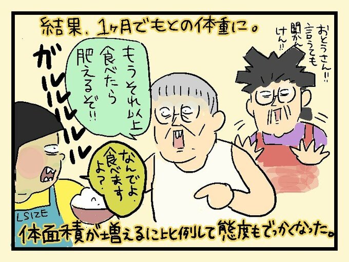 とくに体重が増えなかった