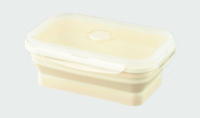 折りたためるシリコーン保存容器