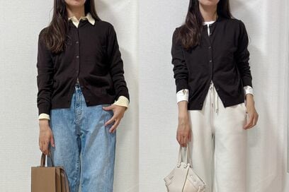アラフォー注目「ユニクロ・2990円カーディガン」が大活躍。着心地なめらか・UV対策も