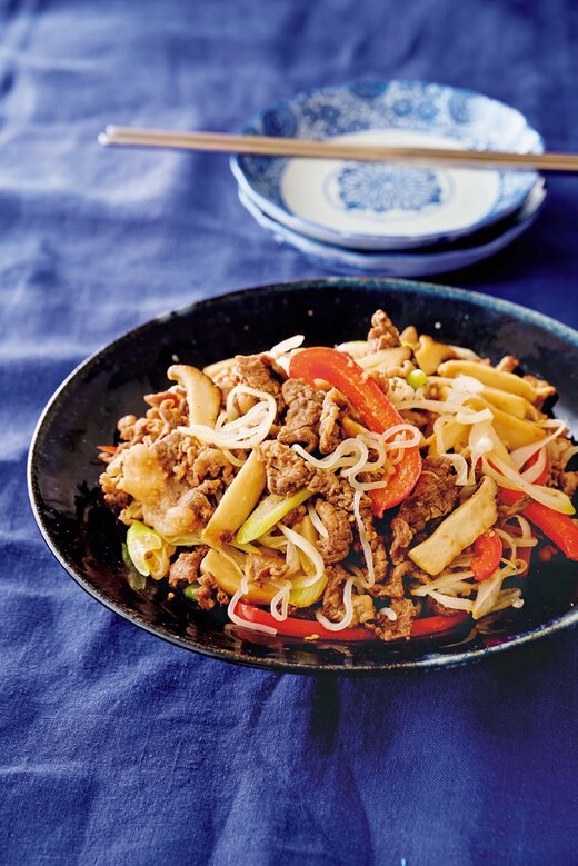 牛肉としらたきの塩チャプチェ