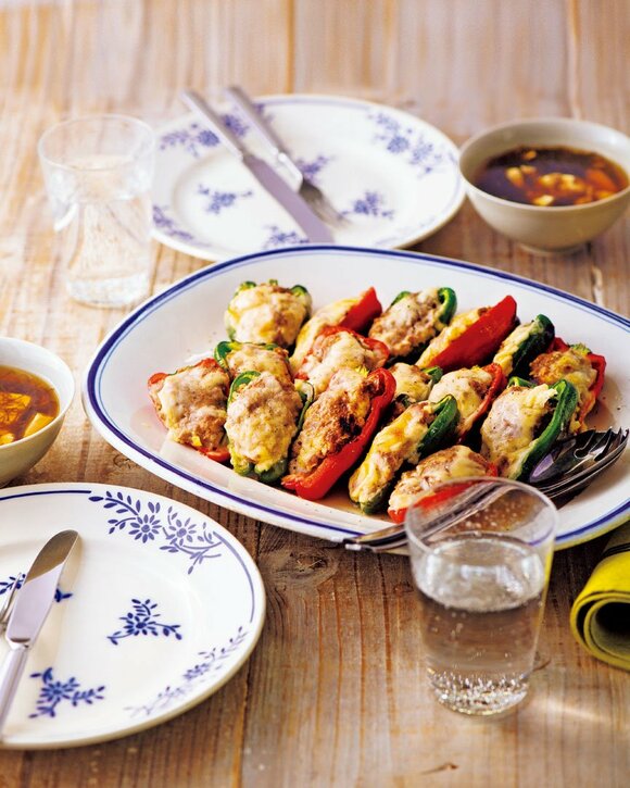 ピーマンにお肉