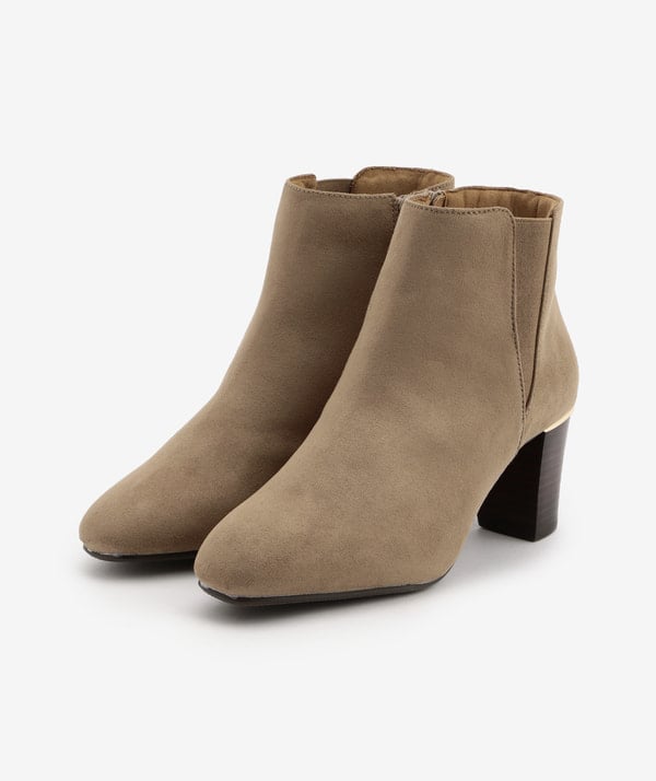 はたラクシューズエコスエードショートブーツ