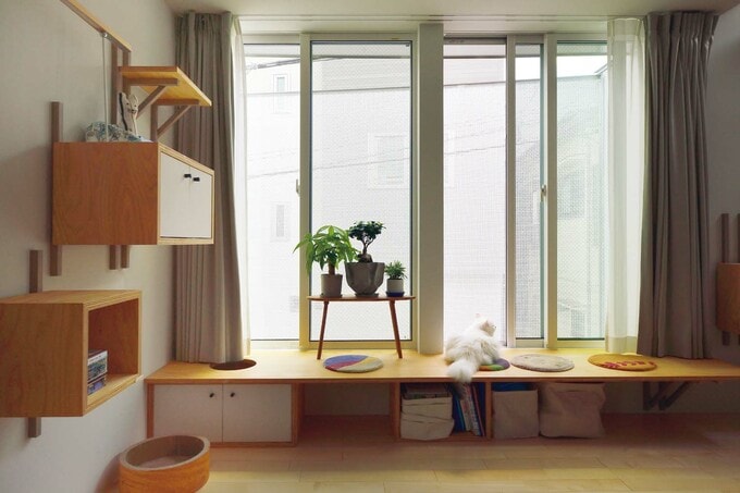 リビングのベンチ