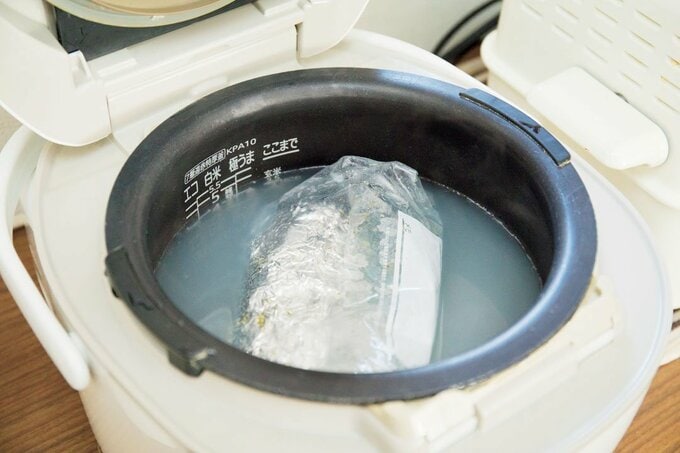 炊飯器で豚のかたまり肉を温める