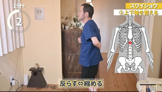 体の軸を整える健康体操「スワイショウ」を教えてもらいました
