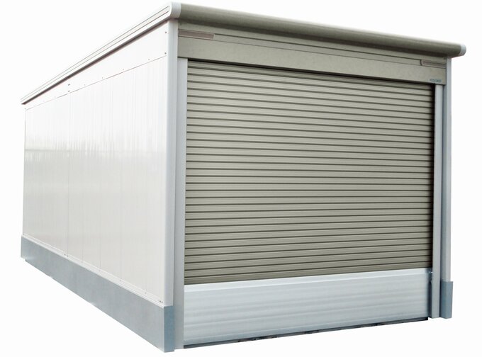 止水仕様のガレージ