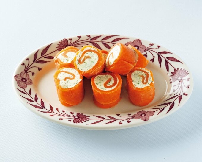 クリームチーズのサーモン巻き