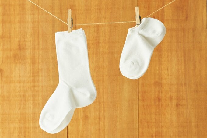 2種類の無印良品の靴下