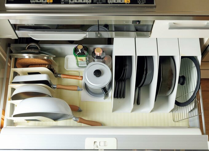 コンロ下の引き出し