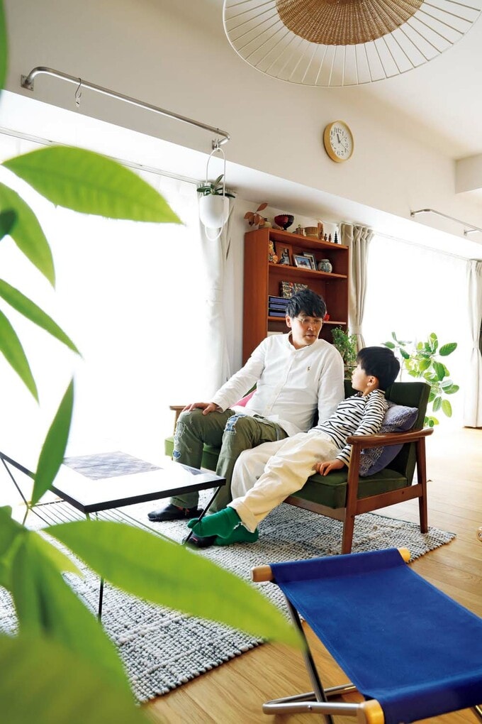 小ぶりなソファ