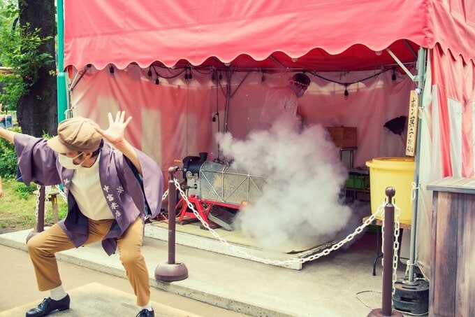 ポン菓子づくり