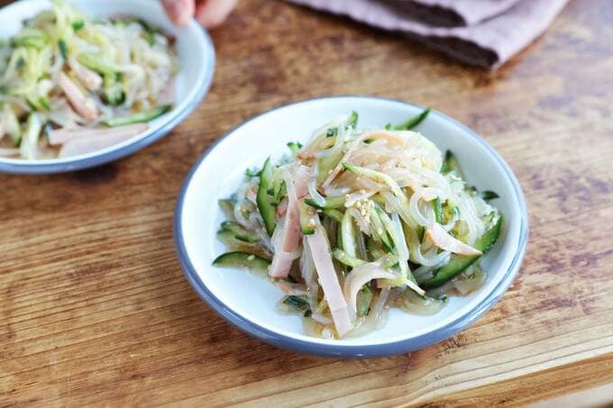 しらたきを使った中華サラダ