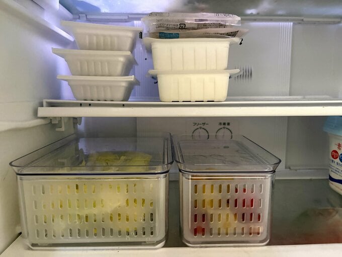 冷蔵庫の食材