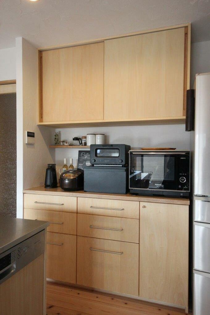 カップボードのあるキッチン