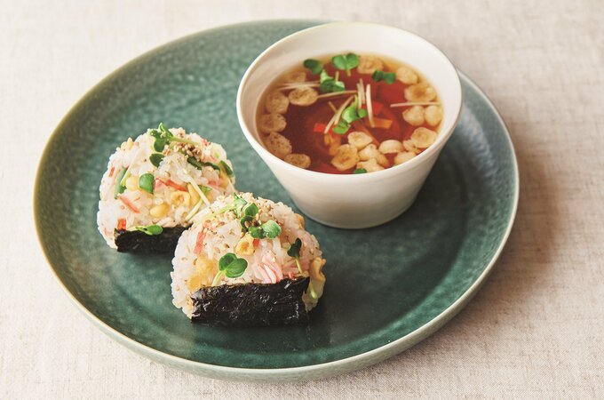 おにぎり＆スープ