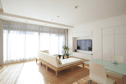 【マンションリノベ事例】120㎡超の大空間に個の居場所と共有の居場所をつくり快適な二世帯同居