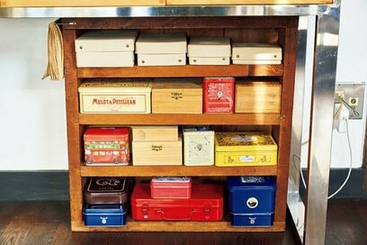 70代の「捨てない」活用アイデア。ビンや缶は収納・インテリアに大活躍