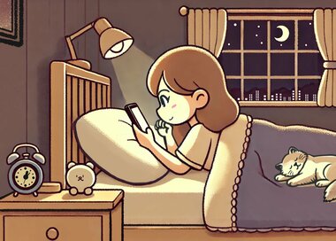 ついついやっちゃう夜更かし…どこが違う？5つ見つけたらエラい＜間違い探し＞
