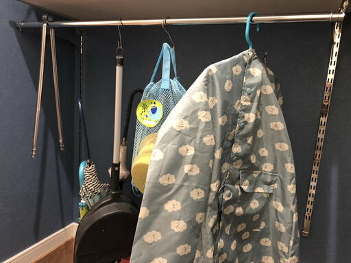 土間収納とレインコート