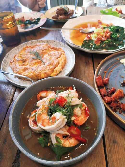 珍しい食材がたくさんのタイ料理