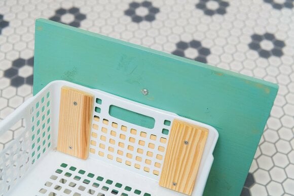 洗面所引き出し収納籠とくっつけて