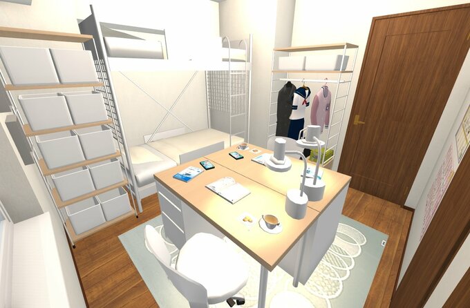 姉妹で使う「子ども部屋」