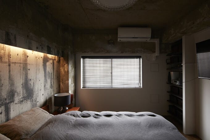 こもり感のある寝室