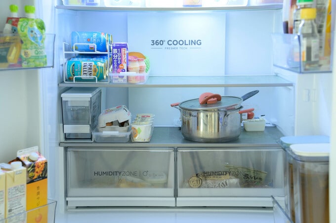 鍋もすっぽり収まります