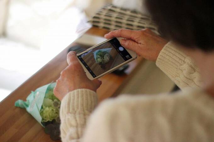 スマホで写真撮影