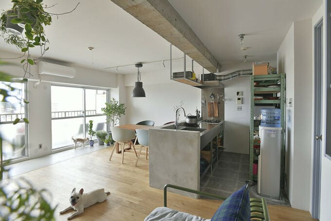 インナーテラスがあるLDK