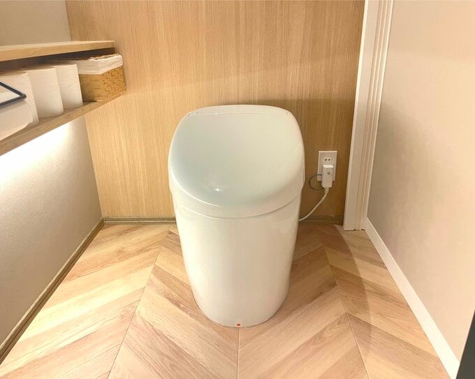 すっきりとした便座回り