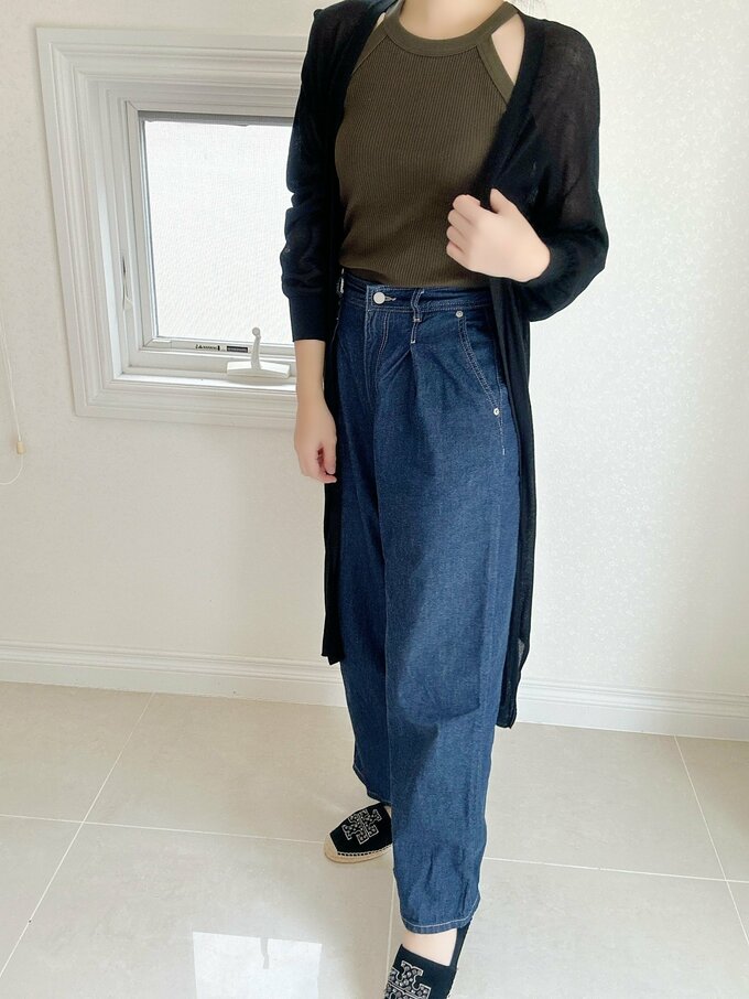 カーディガン合わせ